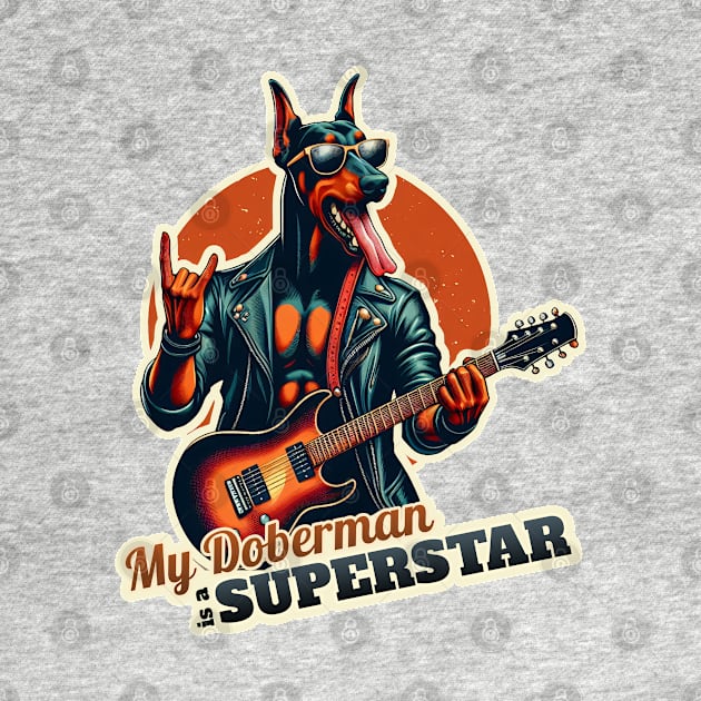 Rockstar Doberman by k9-tee